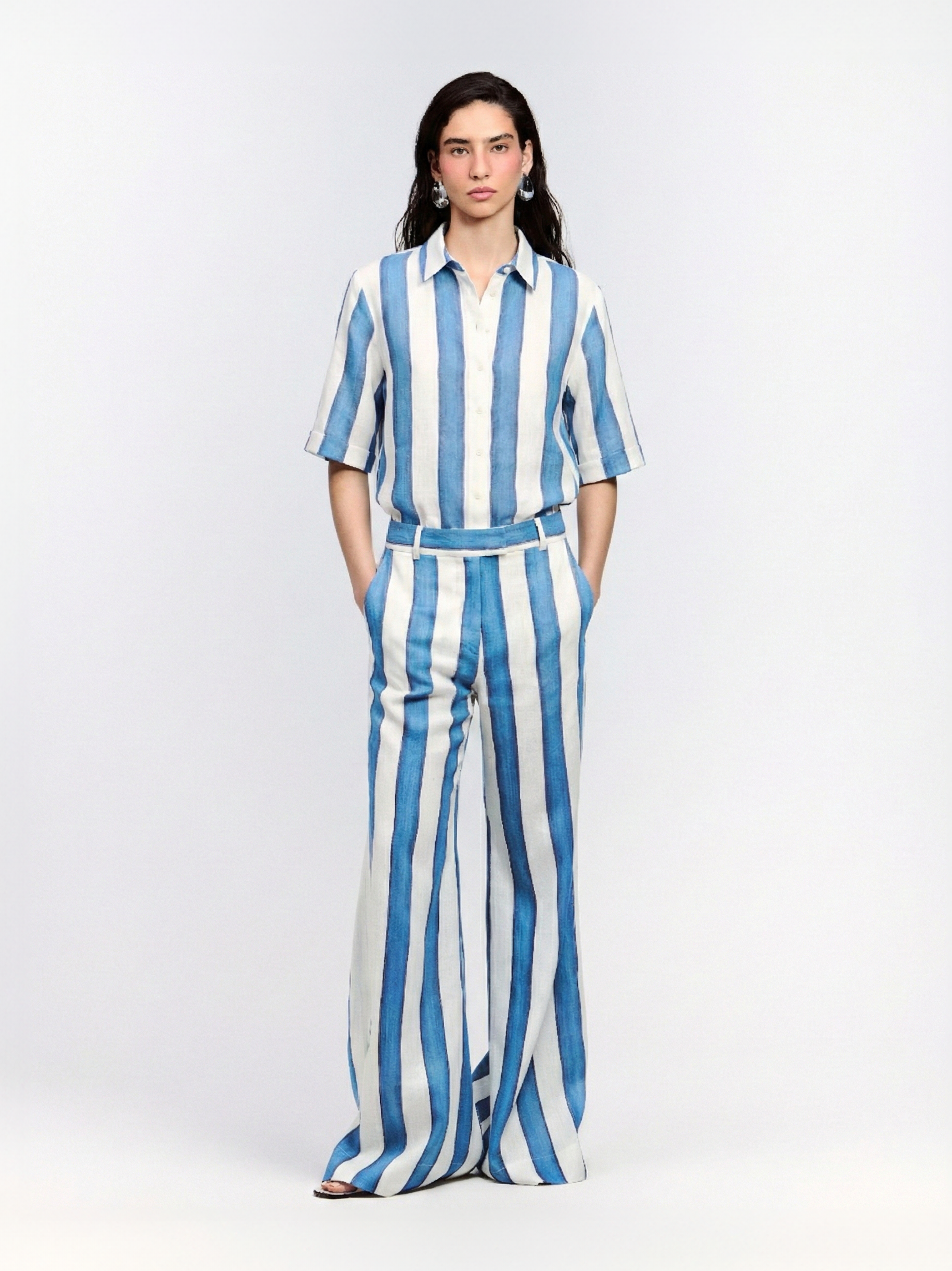 CALÇA PANTALONA DE LINHO DOMINUS