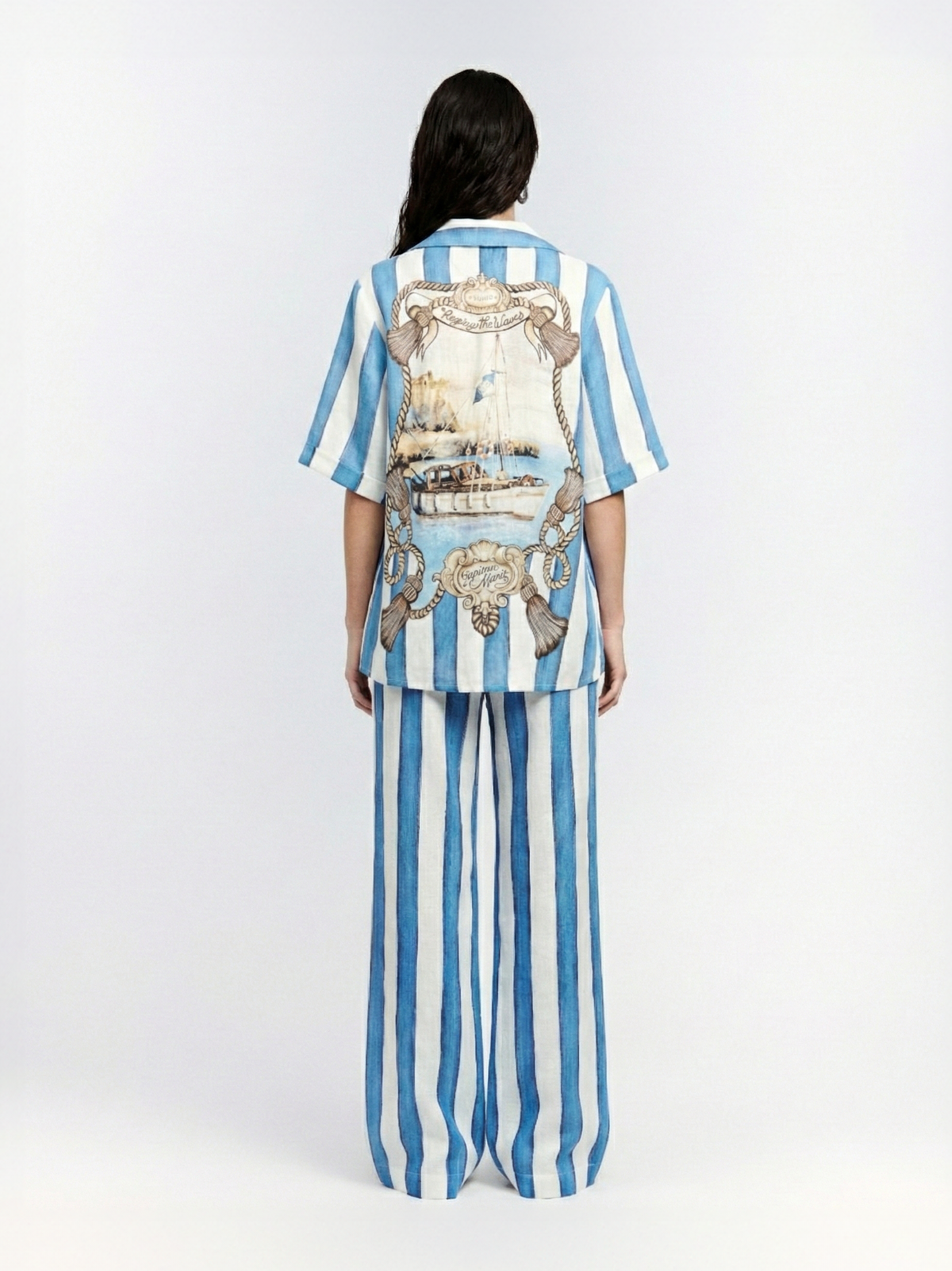 CALÇA PANTALONA DE LINHO DOMINUS