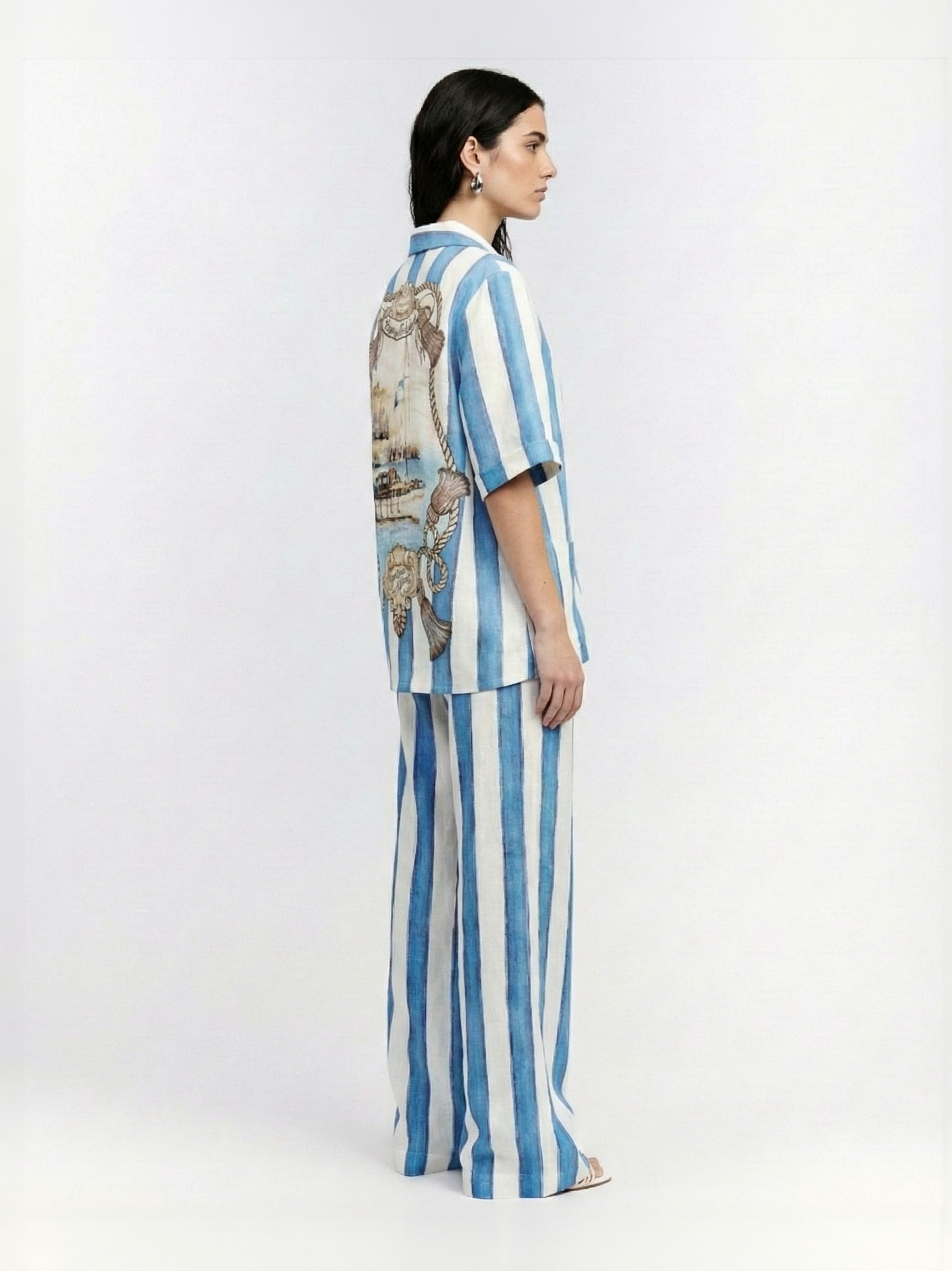 CALÇA PANTALONA DE LINHO DOMINUS