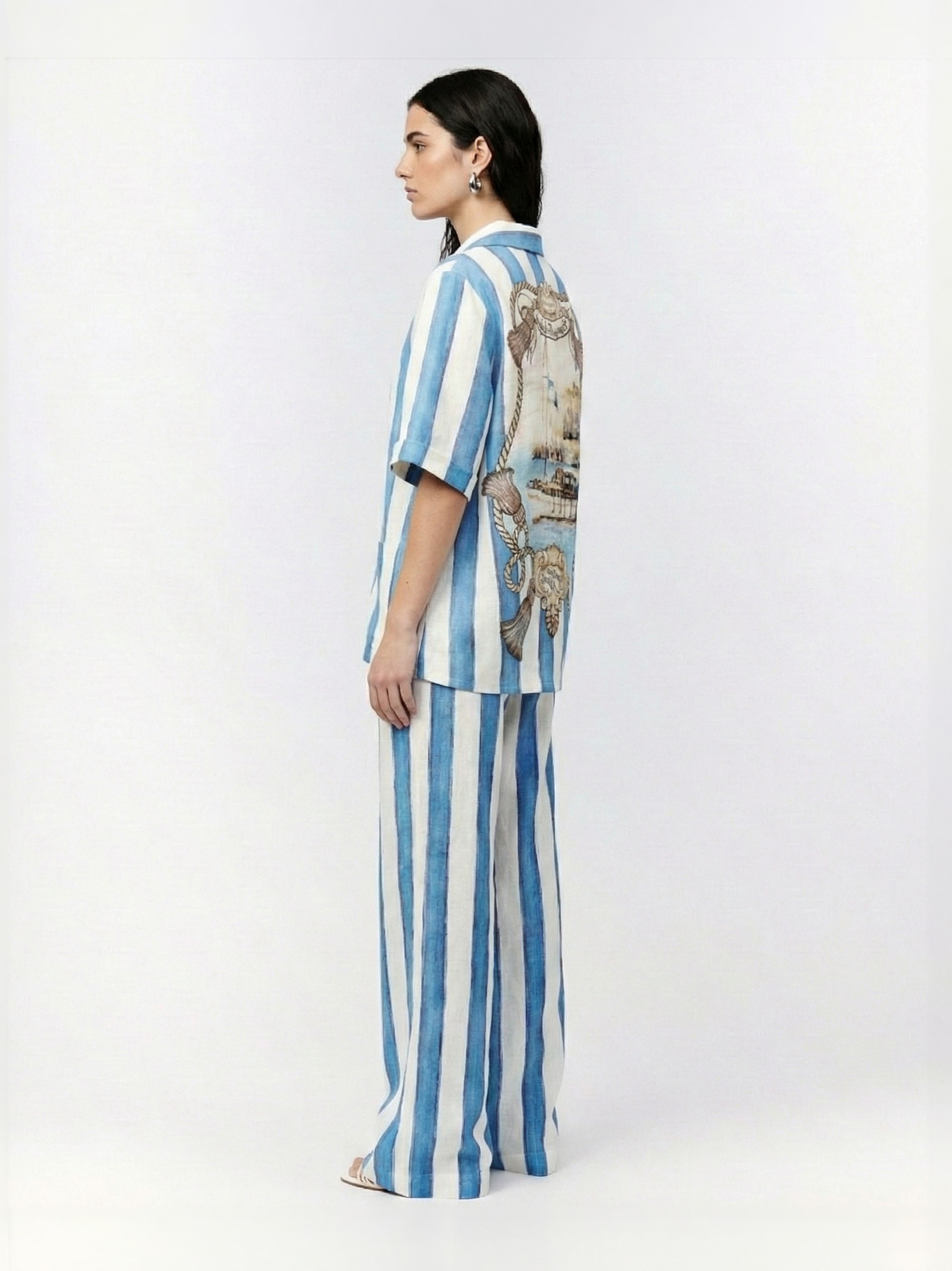 CALÇA PANTALONA DE LINHO DOMINUS