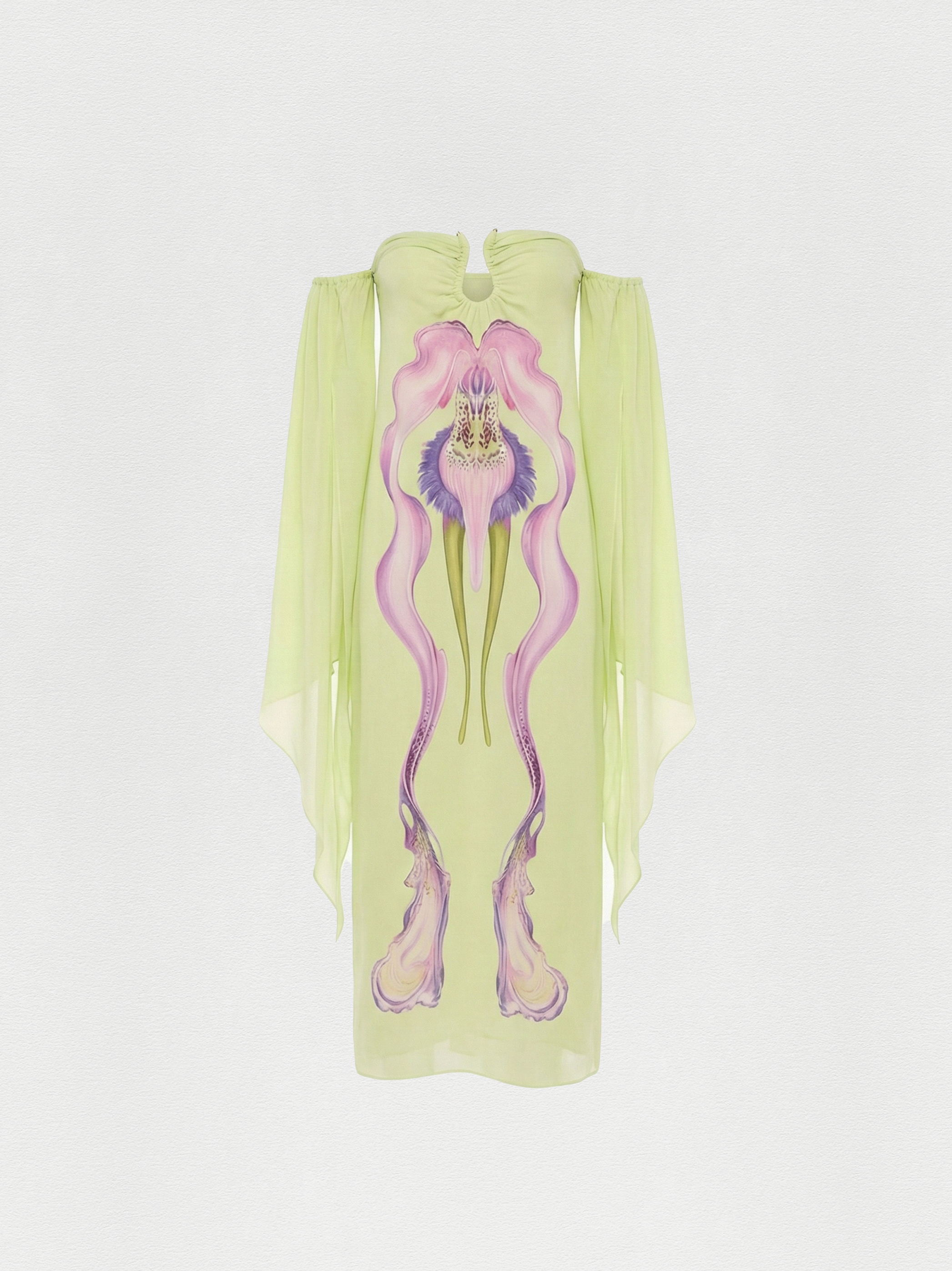 VESTIDO SEDA FLORAL CITRUS