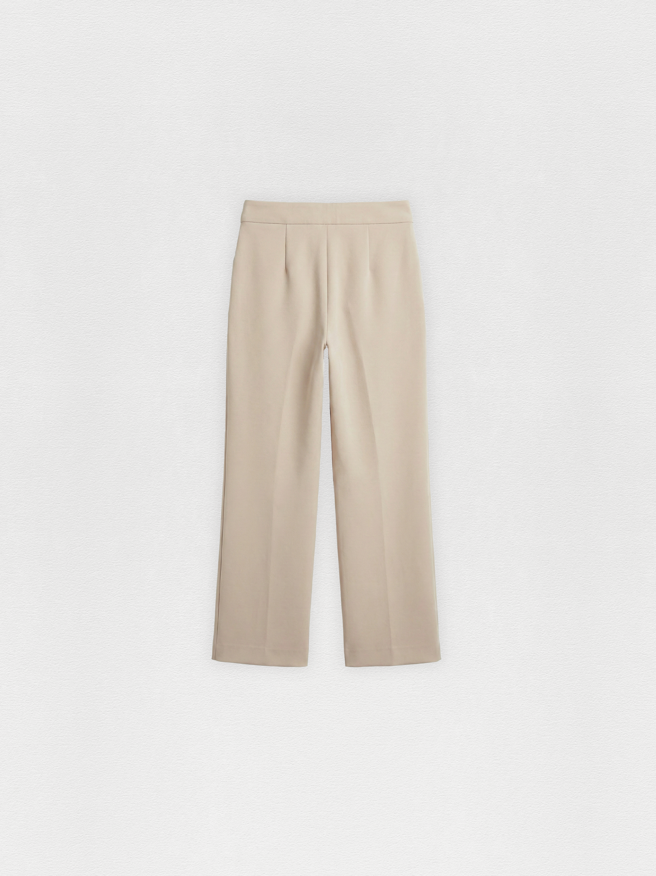 CALÇA RETA CROPPED OFF-WHITE