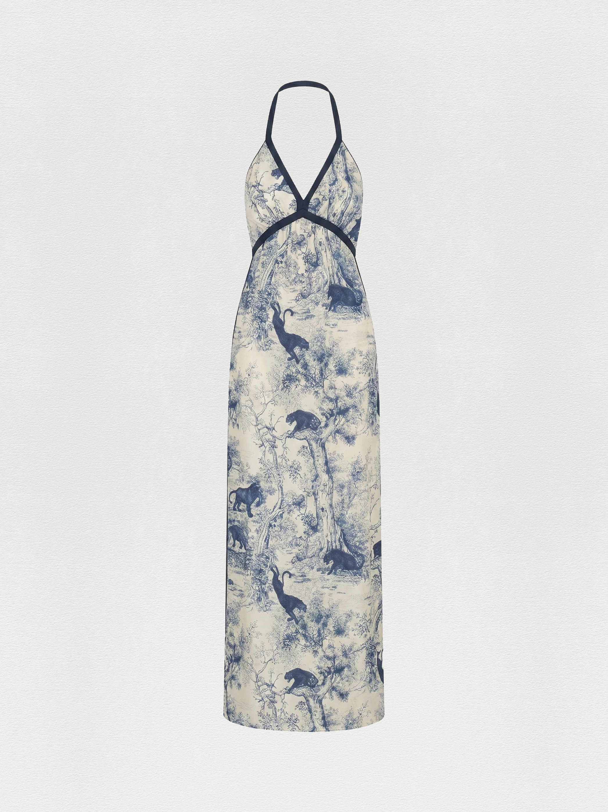 VESTIDO LONGO ALÇAS AMARRAÇÃO CAÇADA