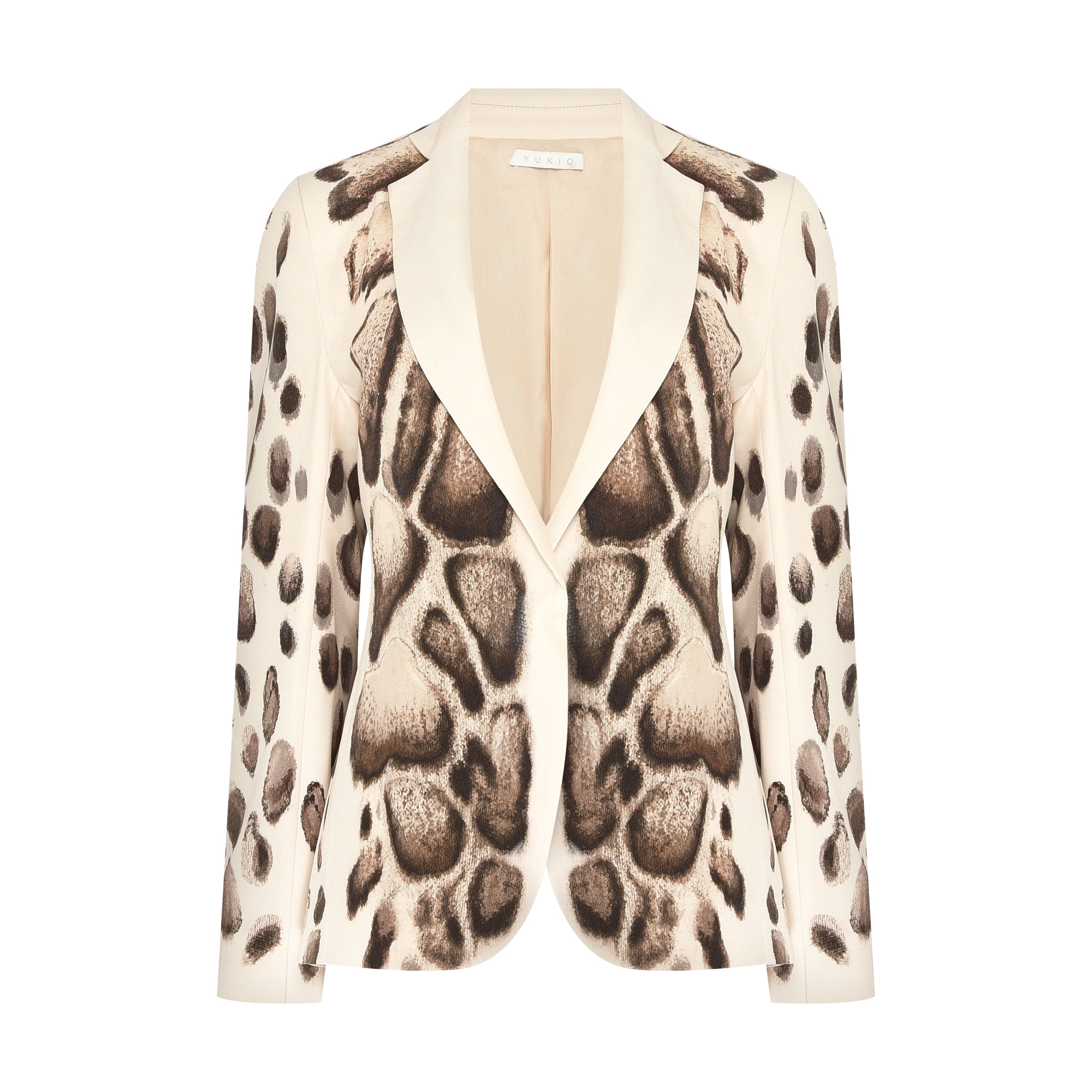 BLAZER ACINTURADO CREPE SKIN NATURAL
