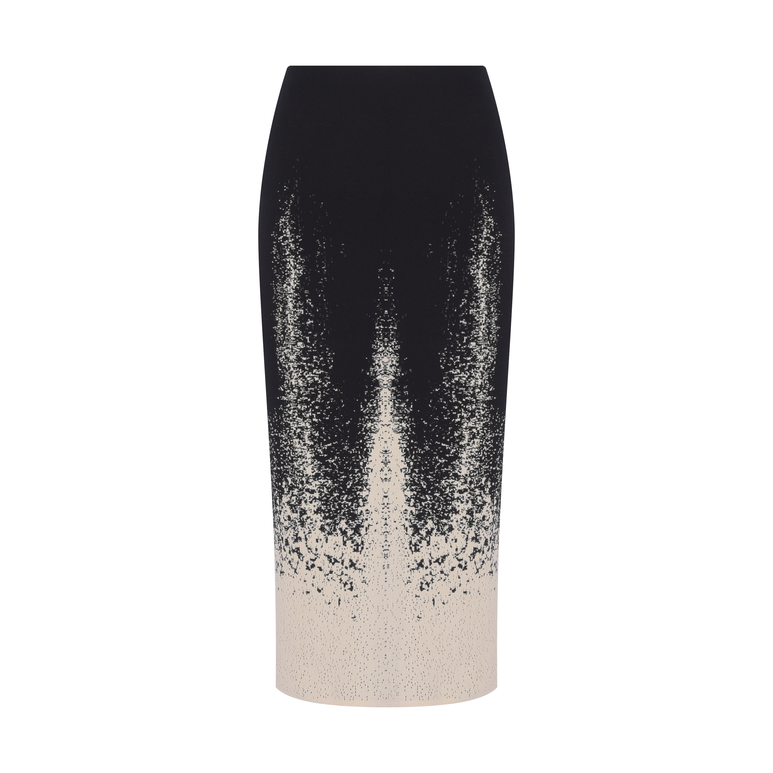 SAIA MIDI TRICOT CARACOL PRETO