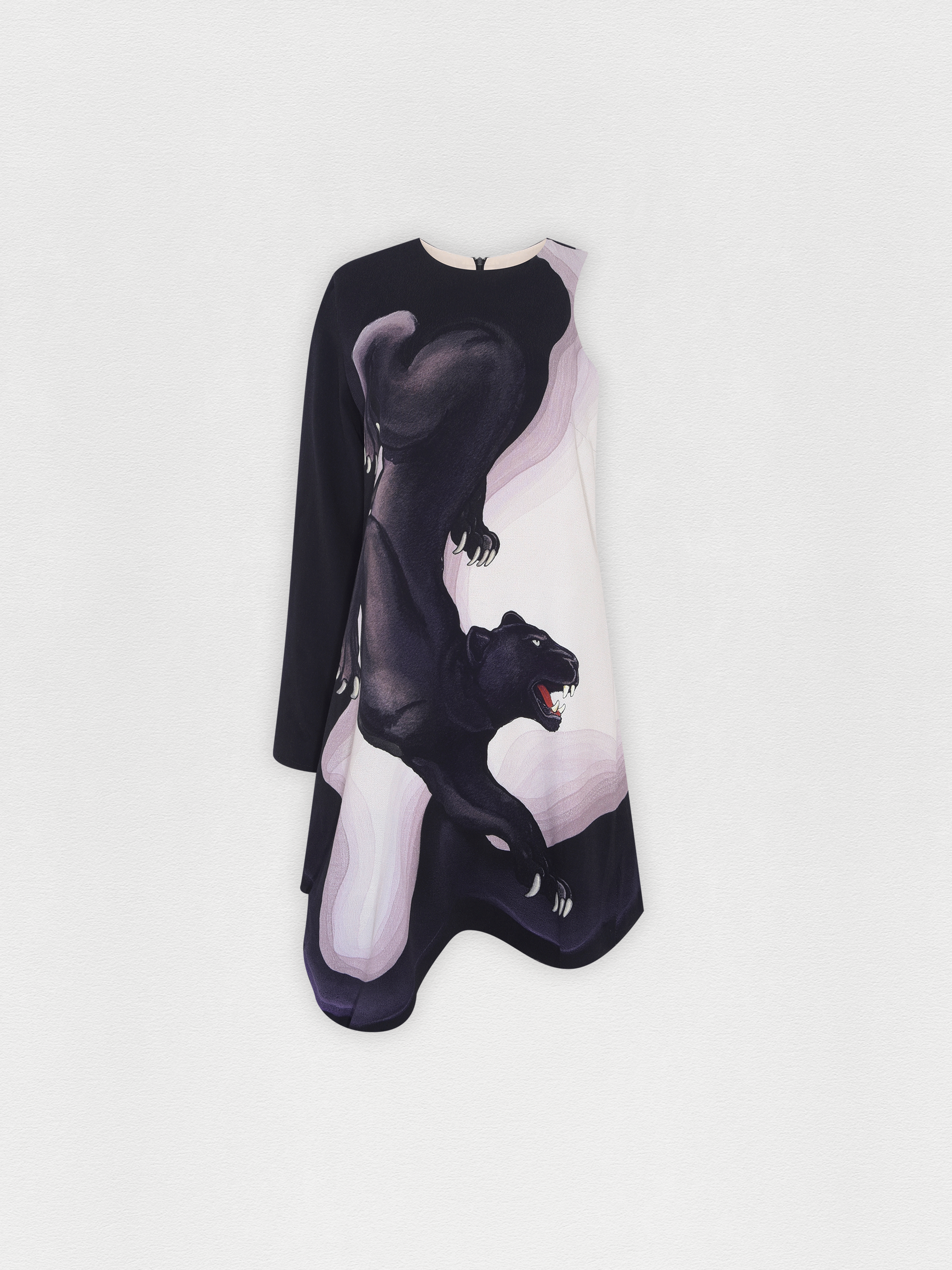 VESTIDO CURTO MANGA PANTERA WAVE