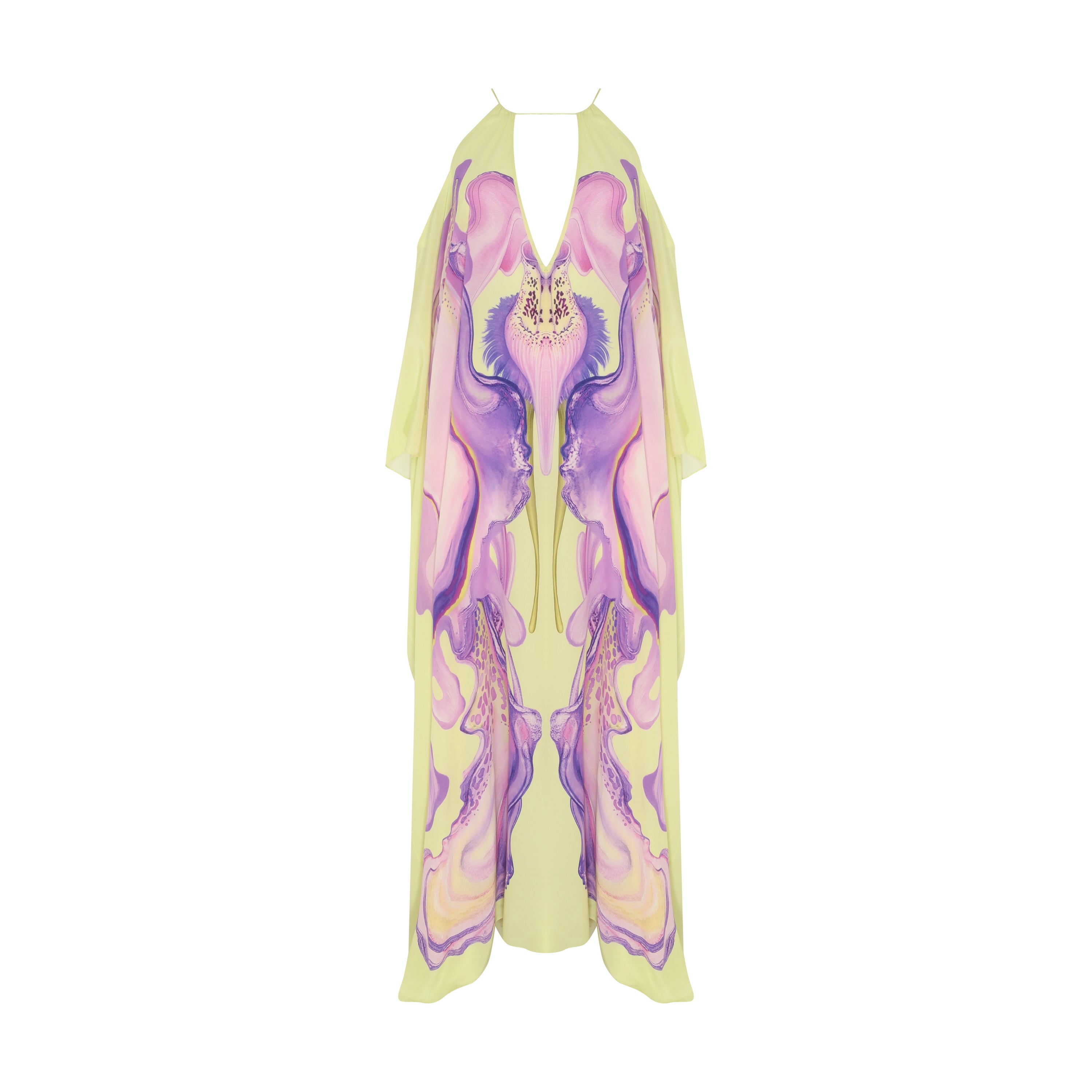 KAFTAN SEDA FLORAL CITRUS