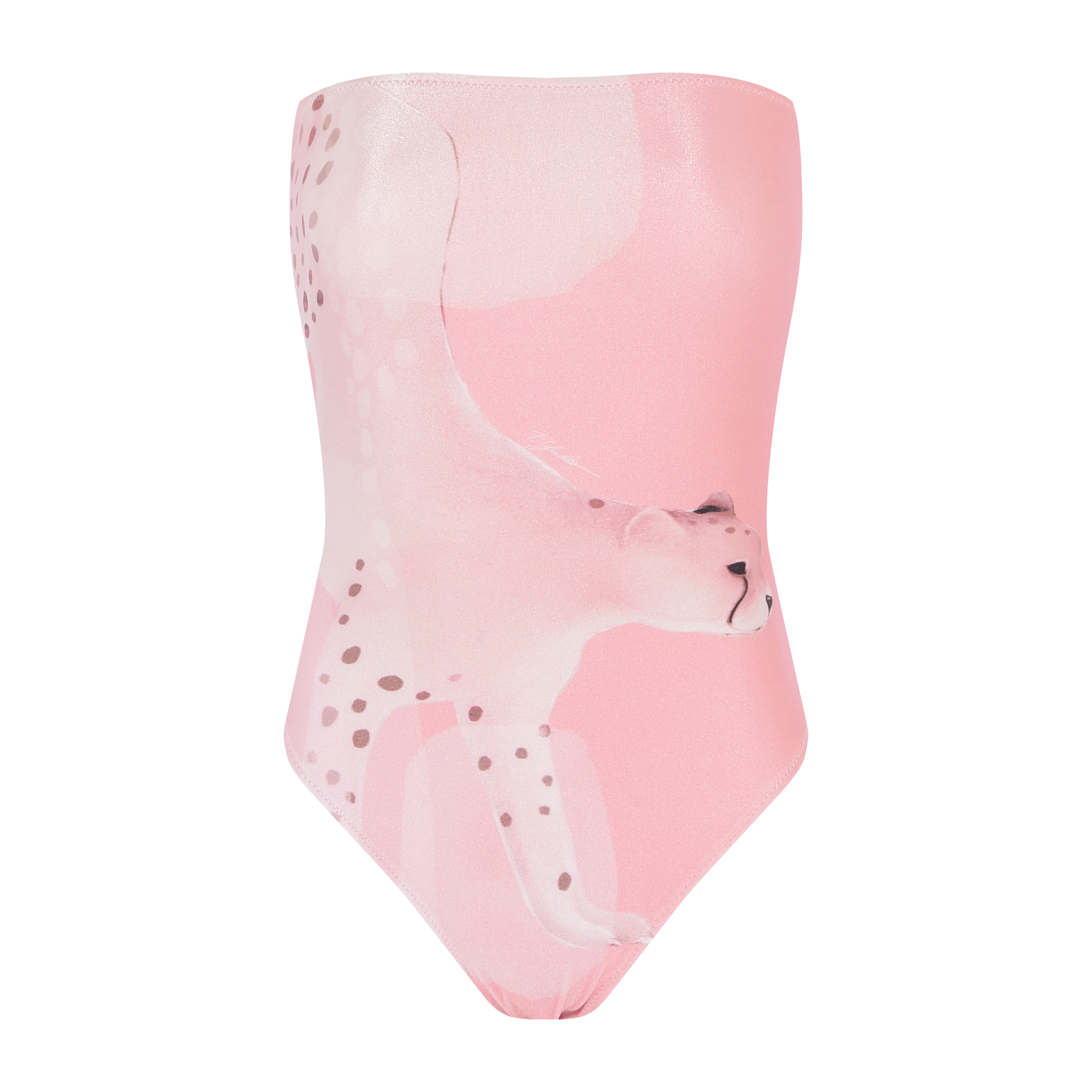 MAIÔ SEM ALÇA GUEPARDO ROSA