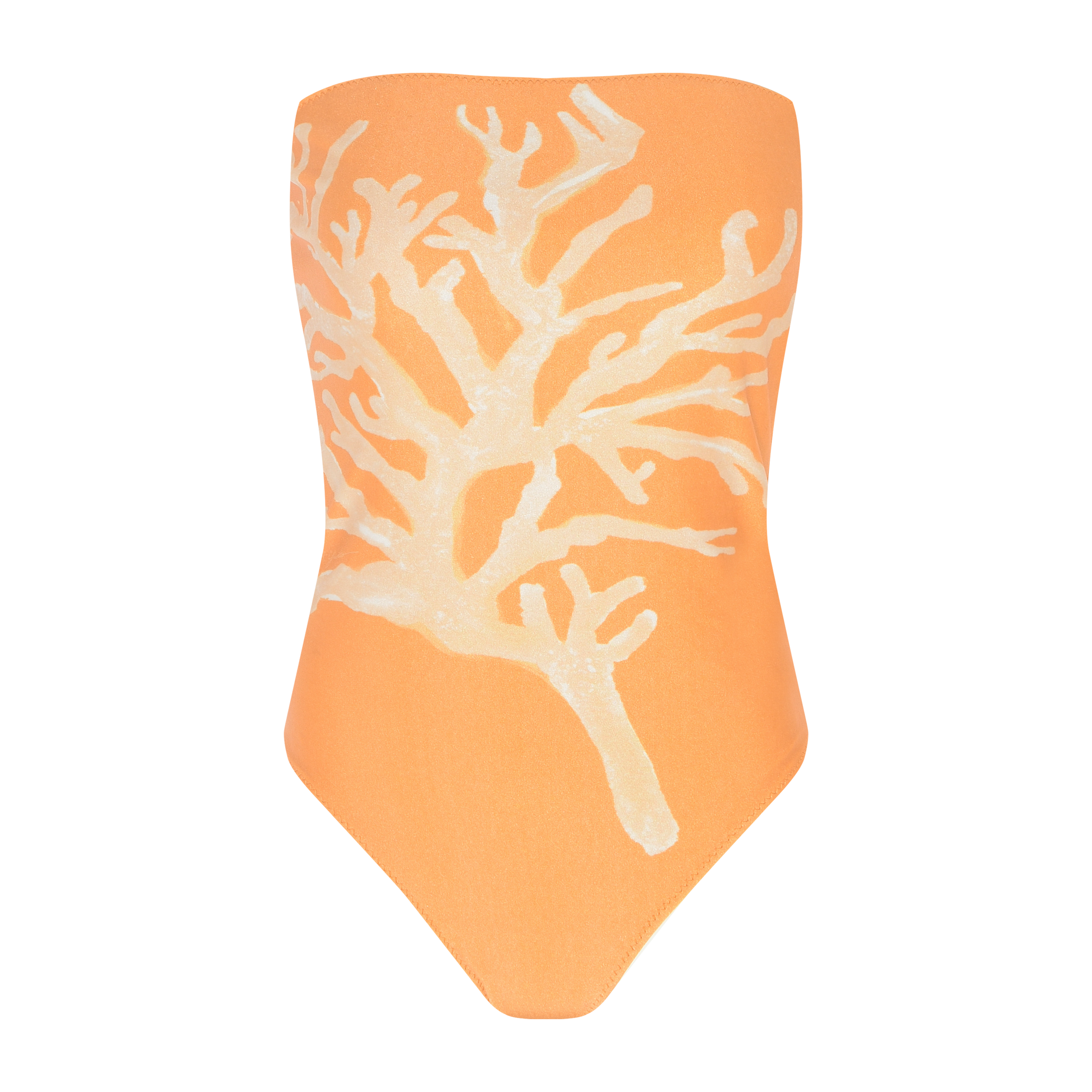 MAIÔ SEM ALÇA CORAL AMARELO