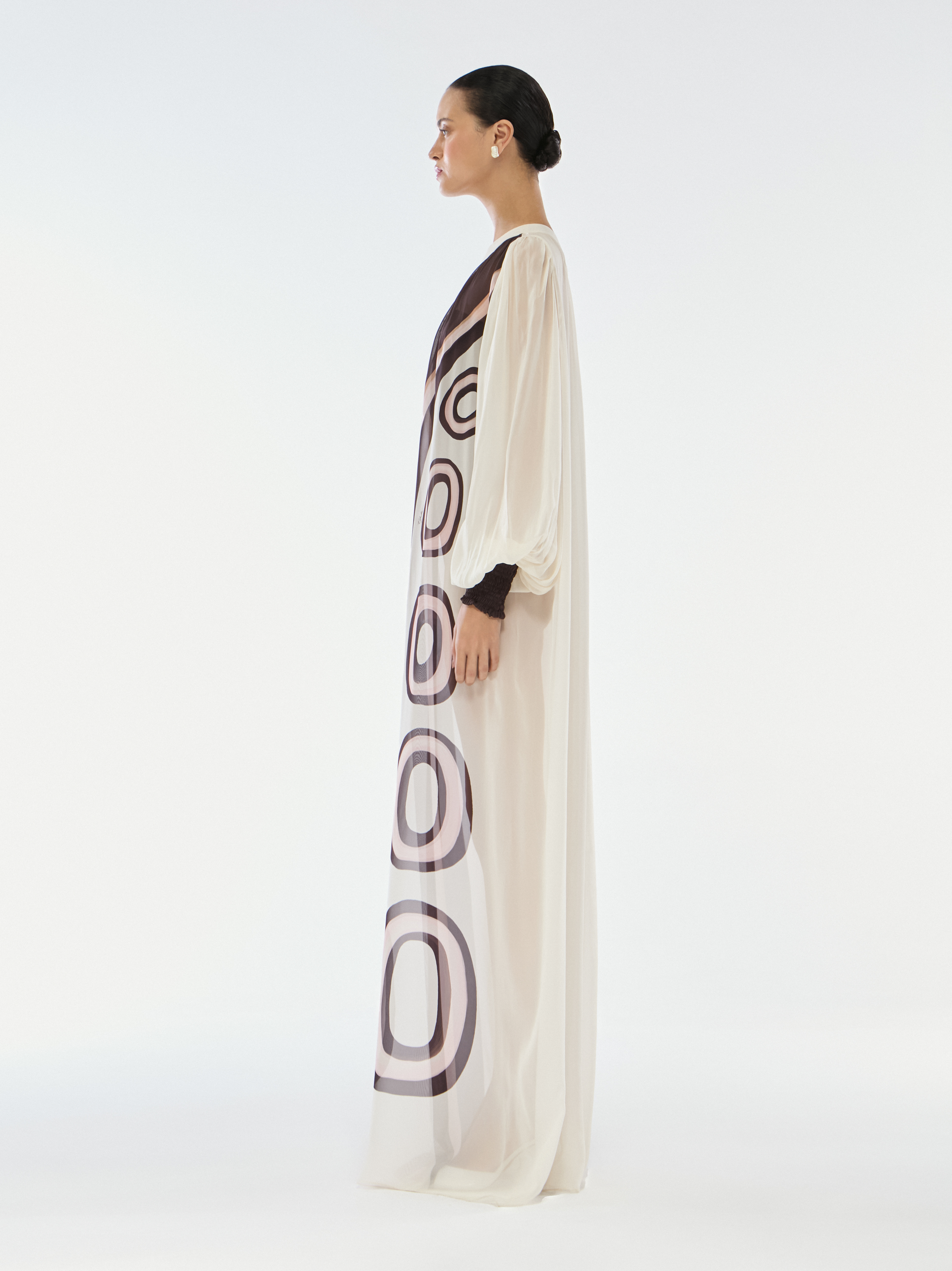 VESTIDO OMBRO SÓ GEORGETTE CHAINS