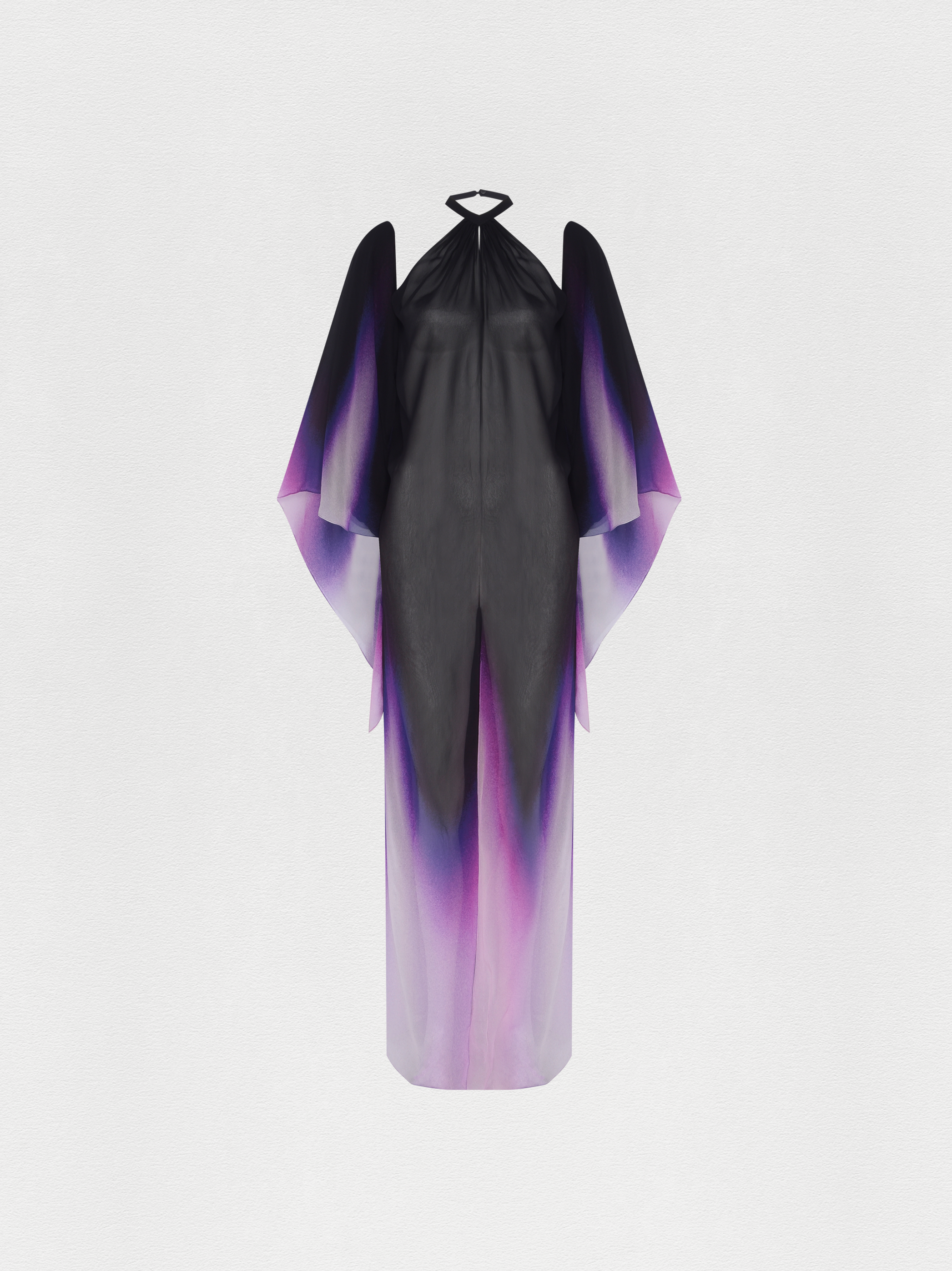 KAFTAN REGATA FLORAL BLACK