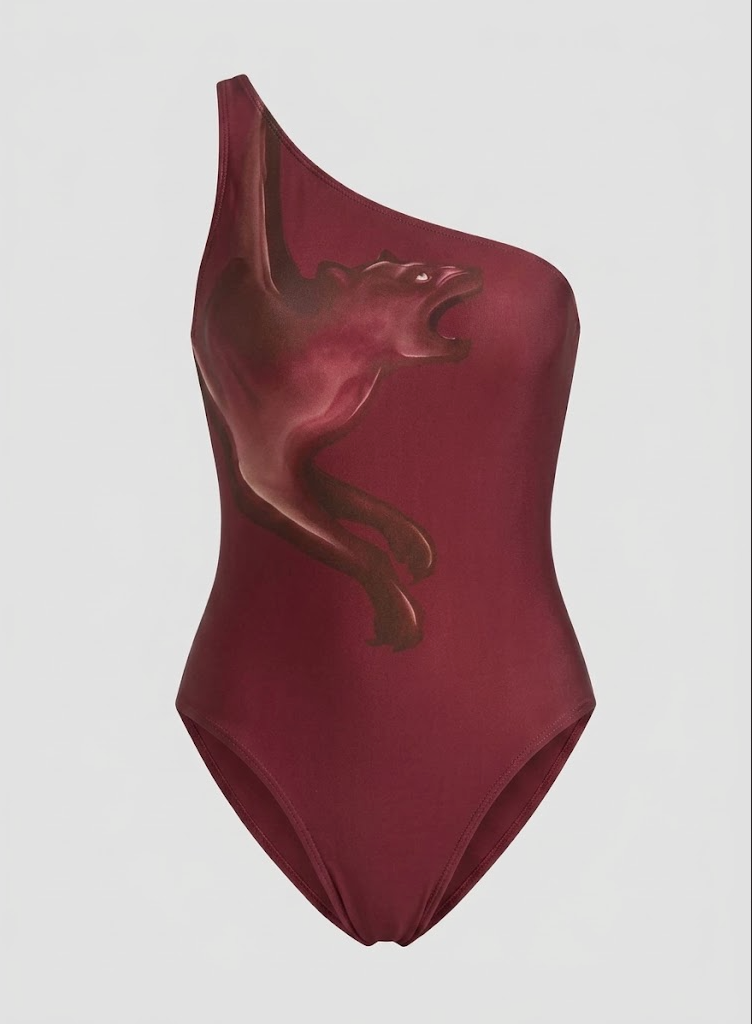 MAIÔ OMBRO SÓ PANTERA BORDÔ