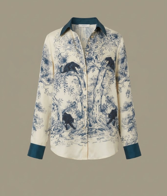 CAMISA SEDA CAÇADA