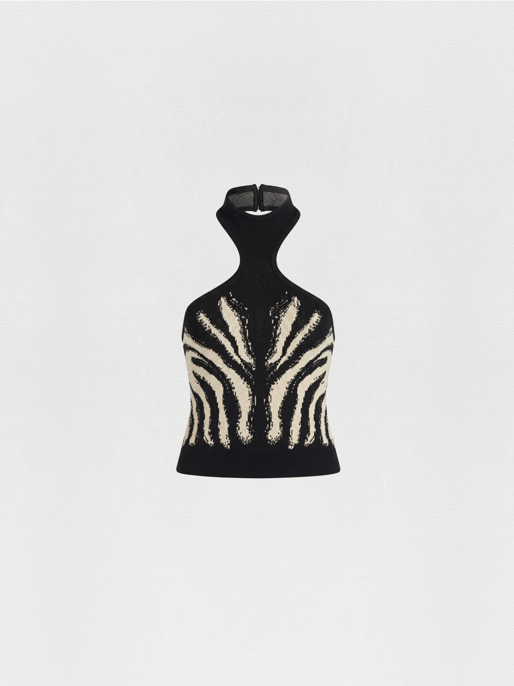 TOP FRENTE ÚNICA ZEBRA BLACK