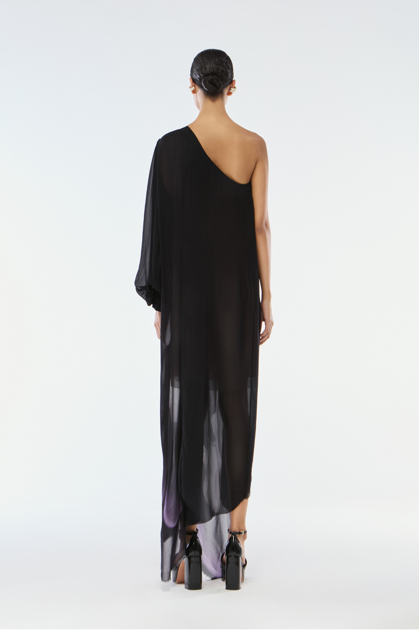 VESTIDO OMBRO SÓ GEORGETTE PANTERA WAVE