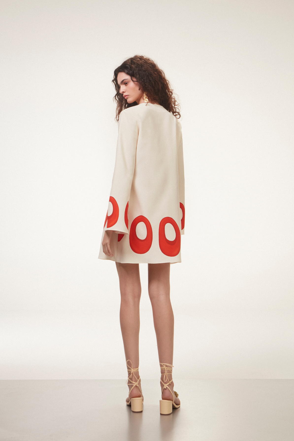 VESTIDO CURTO SEDA LOBSTER