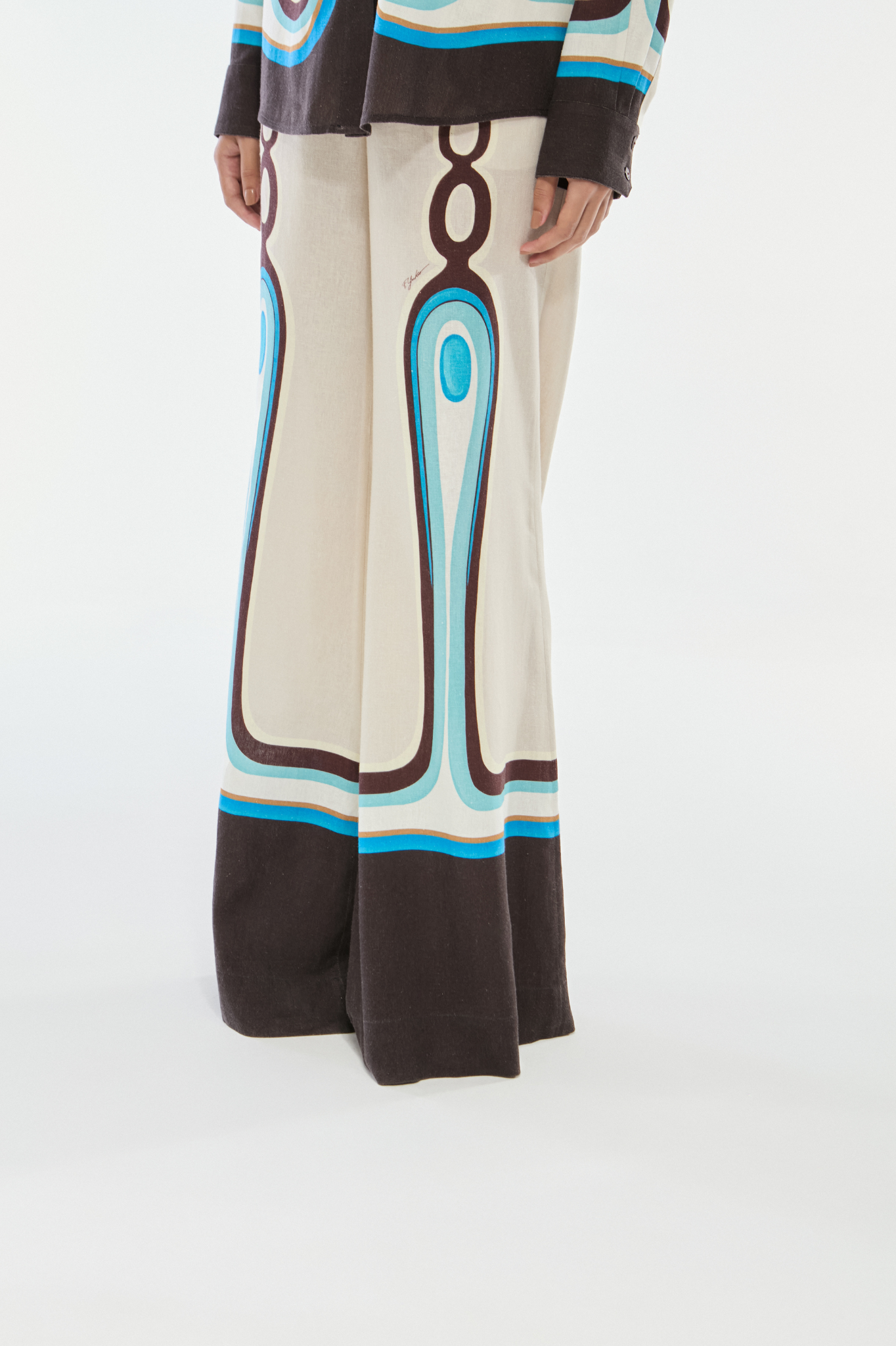 CALÇA PANTALONA LINHO CHAINS