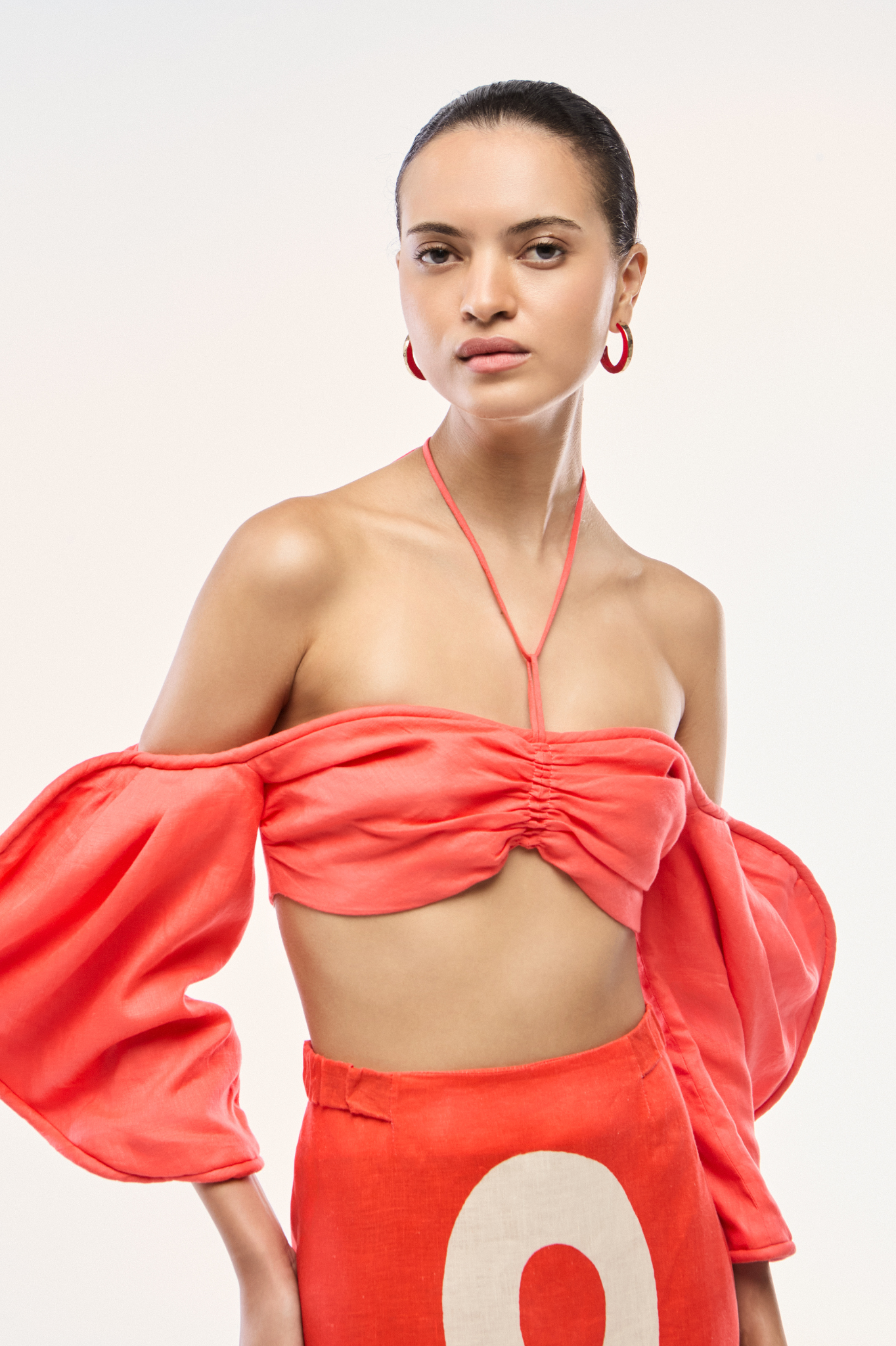 TOP CROPPED LINHO VERMELHO