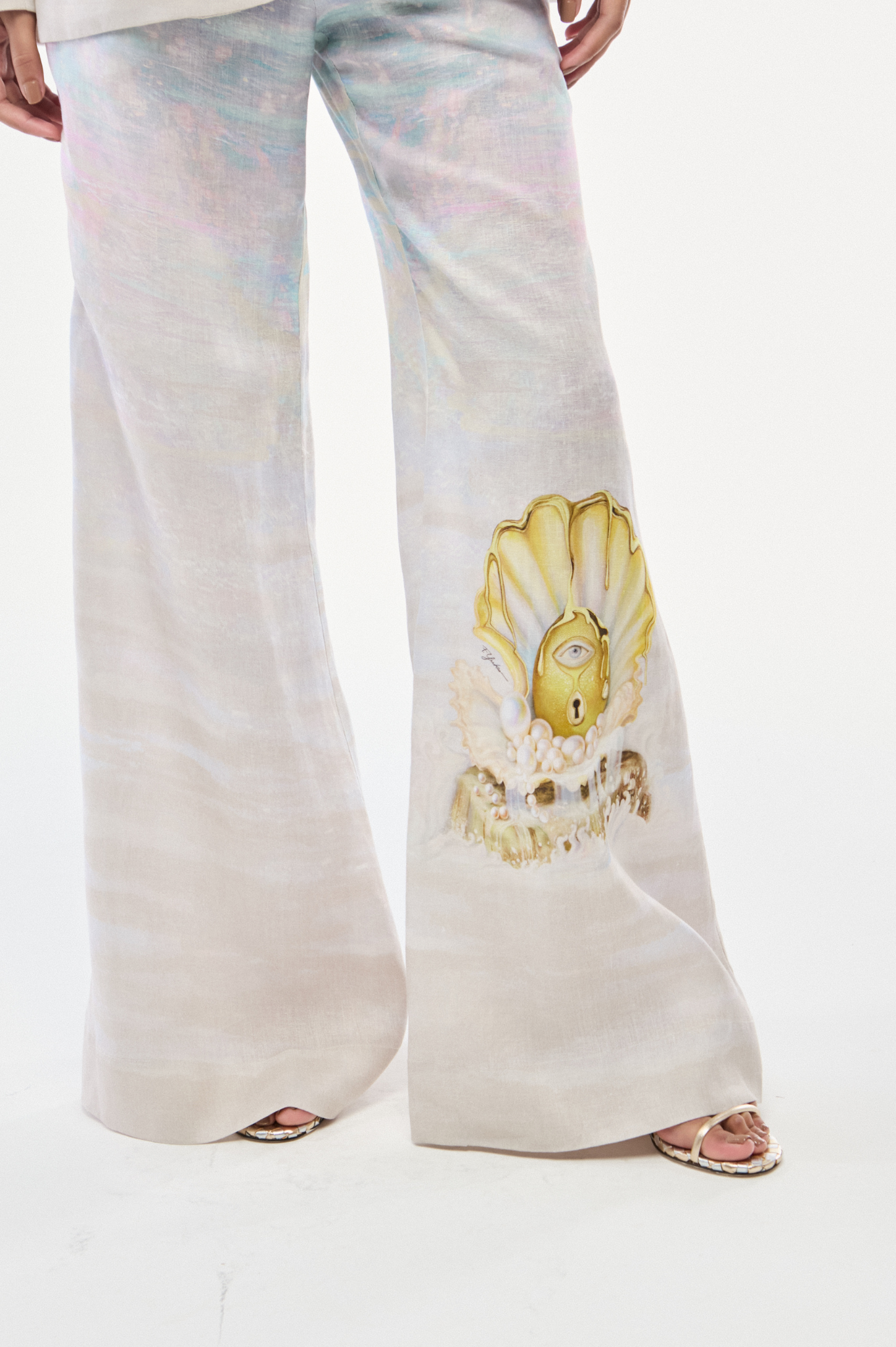 CALÇA PANTALONA LINHO OVO