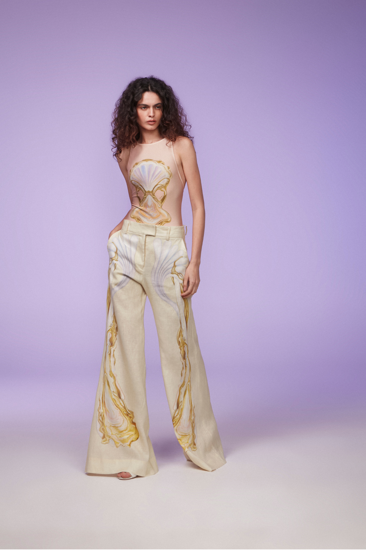 CALÇA PANTALONA LINHO IRIS GOLD