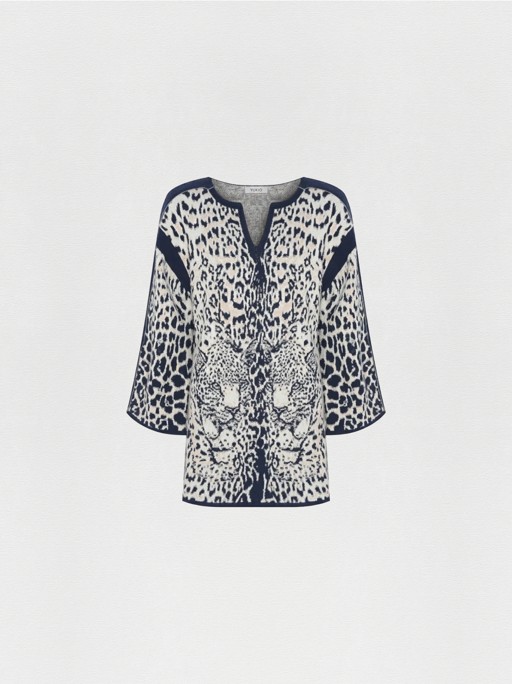 VESTIDO MINI TRICOT SKIN AZUL