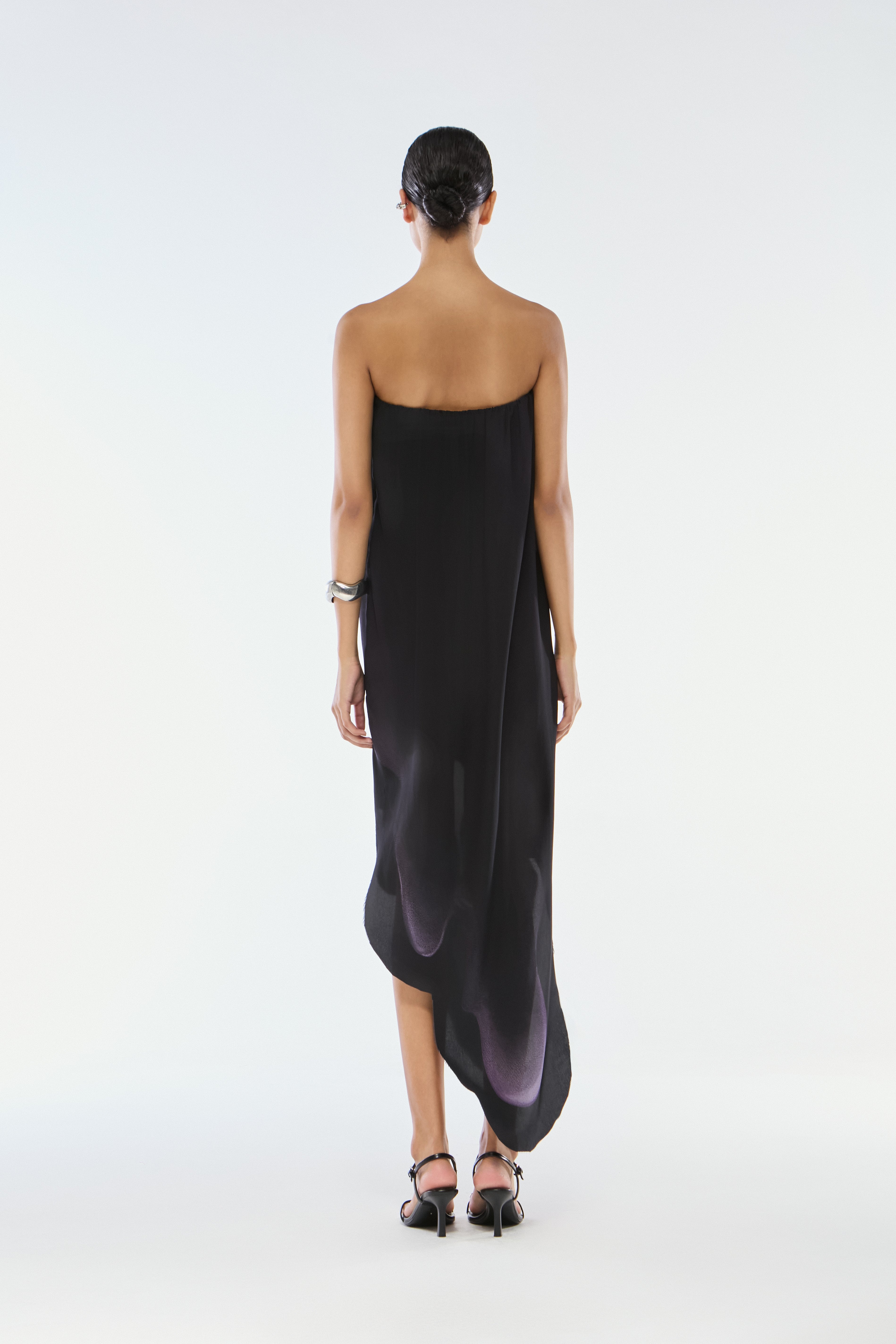 VESTIDO SEM ALÇA SEDA PANTERA WAVE