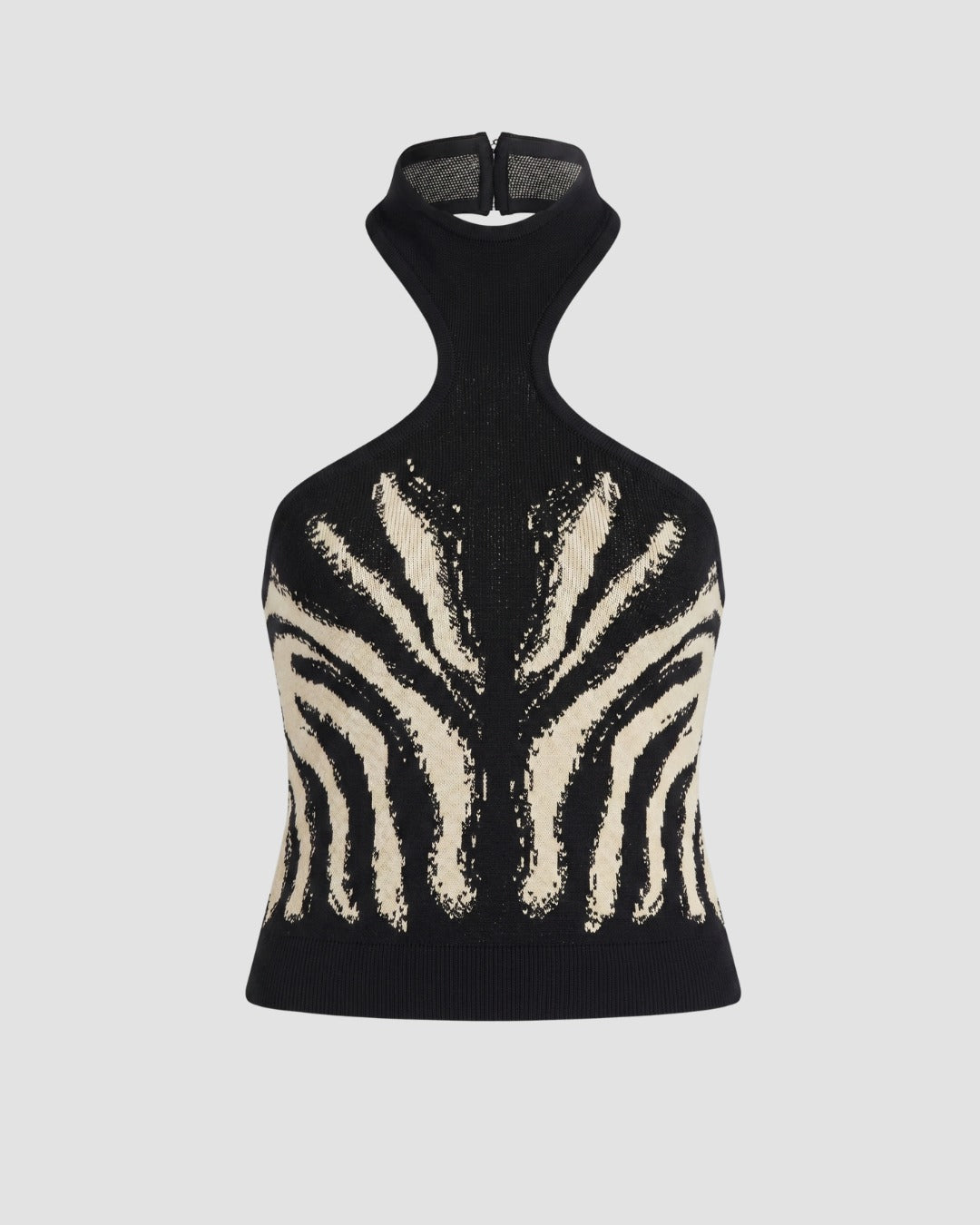 TOP FRENTE ÚNICA ZEBRA BLACK