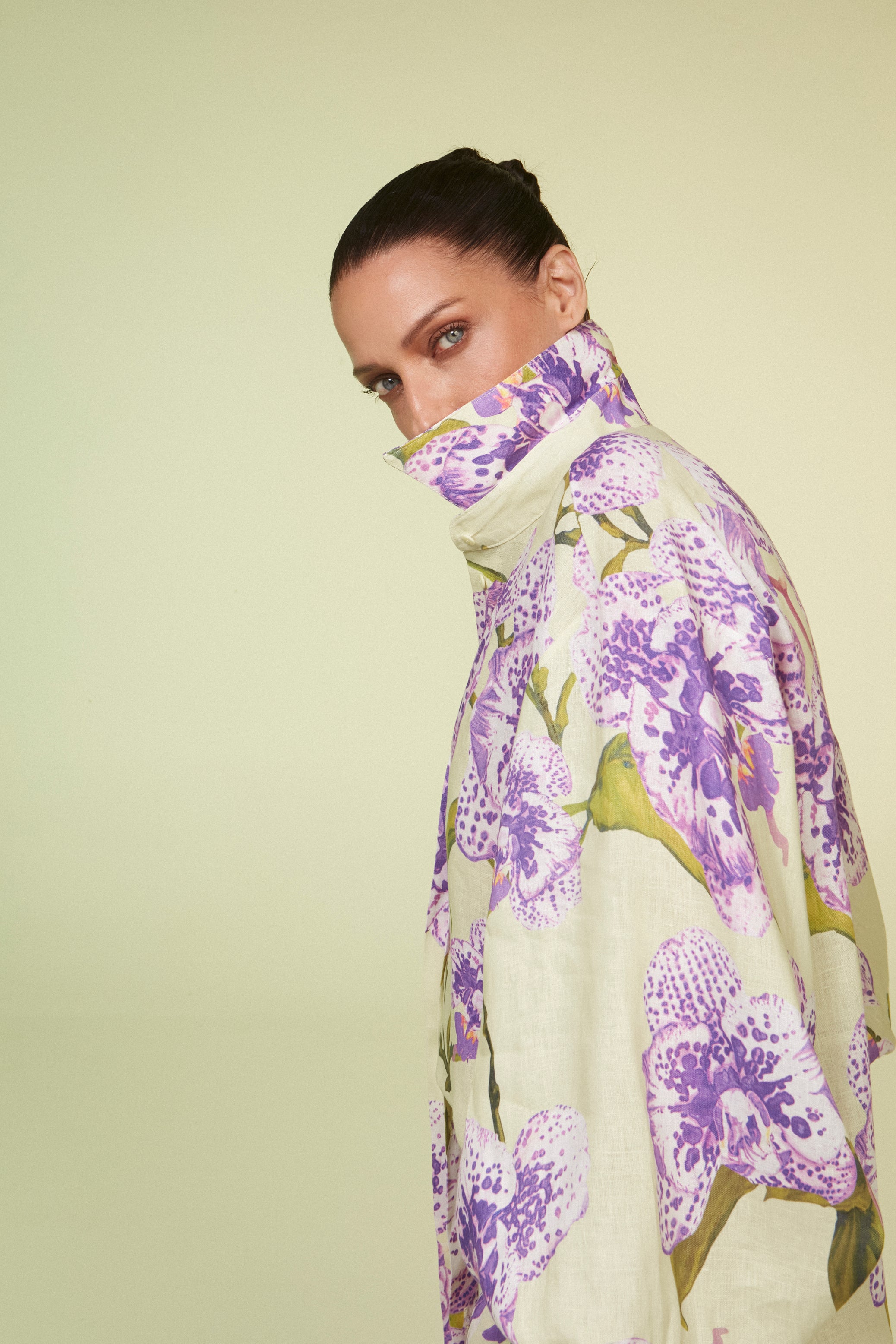 CHEMISE LINHO FLORAL CITRUS