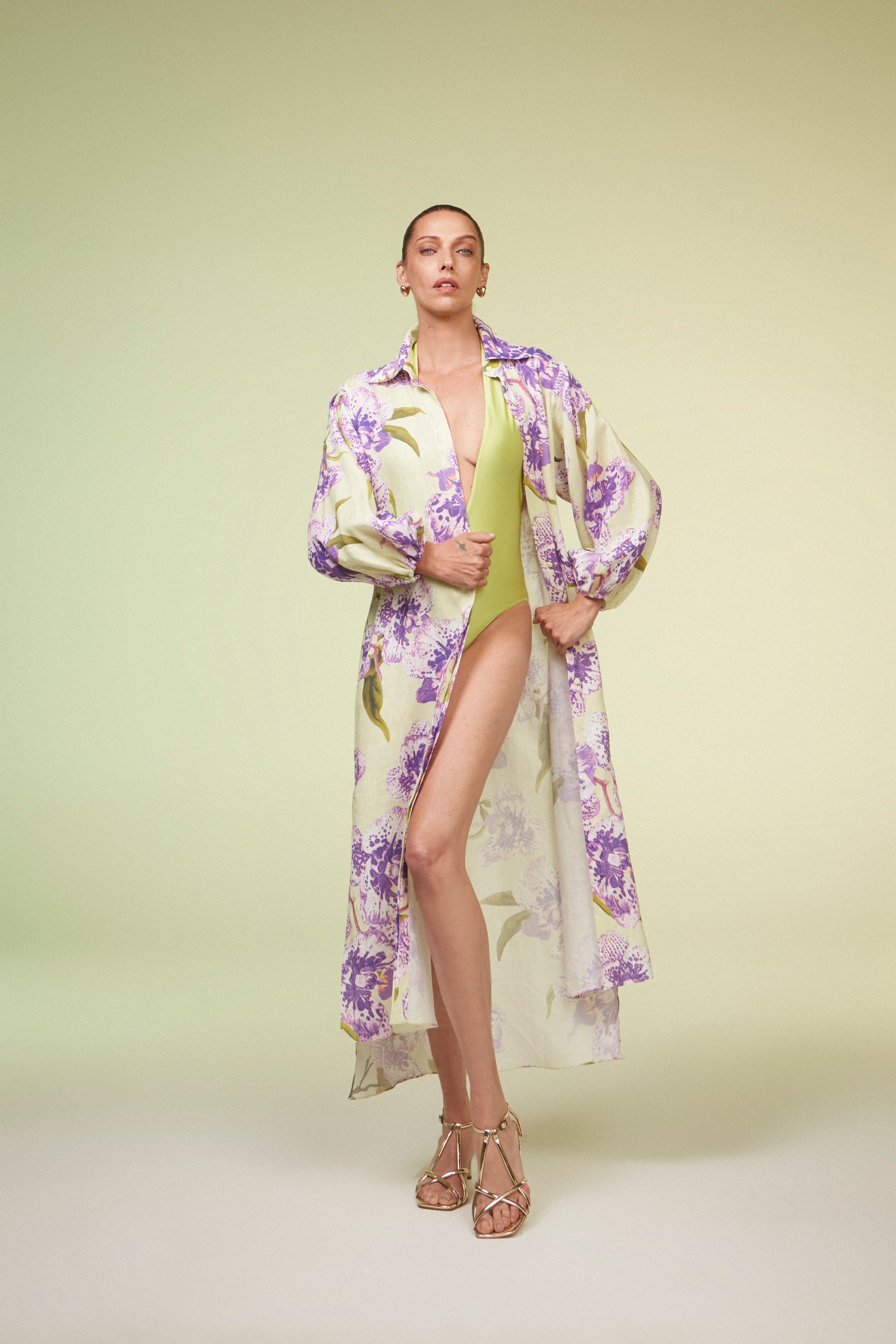 CHEMISE LINHO FLORAL CITRUS