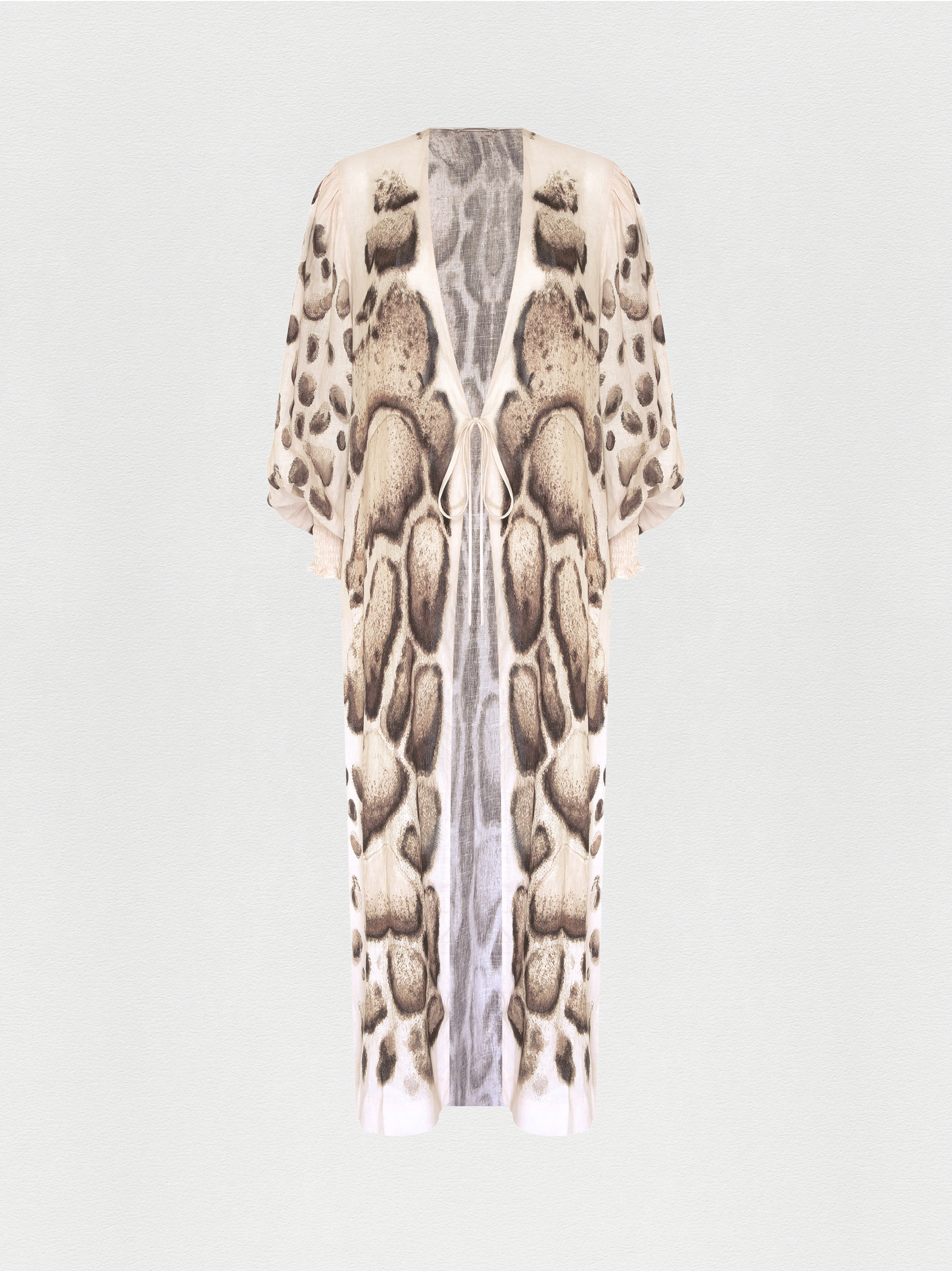 ROBE LONGO LINHO SKIN NATURAL