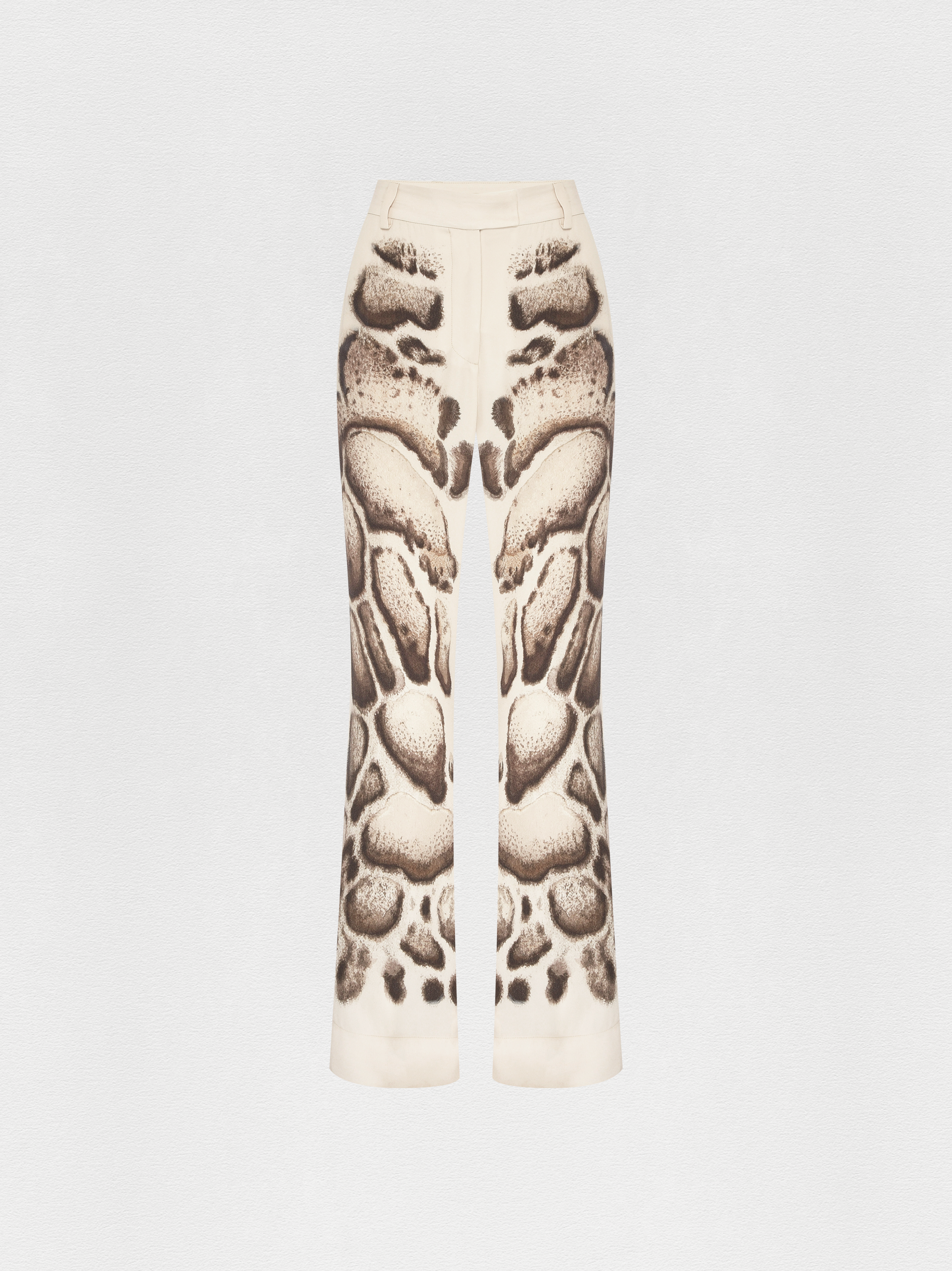 CALÇA FLARE CREPE SKIN NATURAL