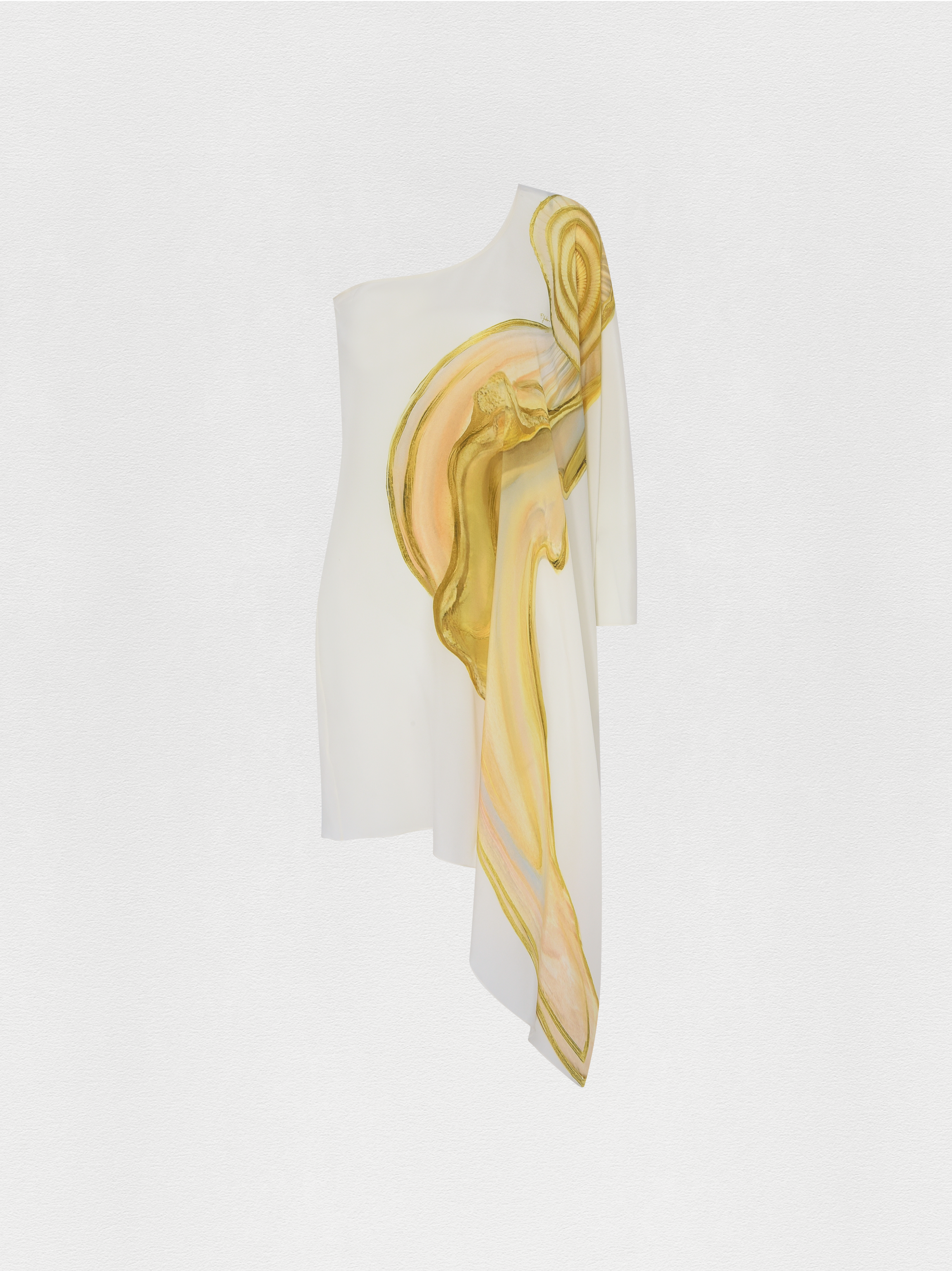 KAFTAN CURTO SEDA IRIS GOLD